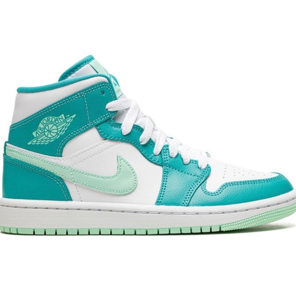 Brand New Nike Air Jordans in “ washed teal” size 10.